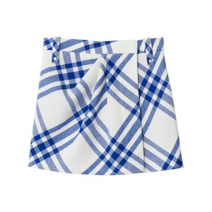 버버리 체크 울 미니 스커트