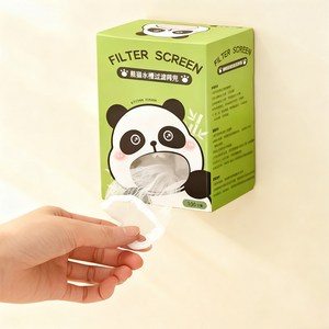 YIYUEJIA 큐트 판다 주방 싱크대 거름망 세트 9 x 9cm, 100개, 2세트