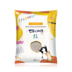 냥블리 벤토나이트 고양이모래 레몬향 1box 17.4kg (5.8kg x 3개입), 24L, 3개