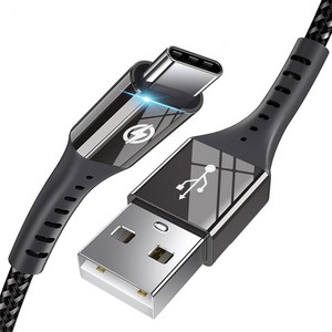 [ES] 고속충전 갤럭시 USB 고급형 C타입 고급형 케이블, 2개, 블랙, 1.2m