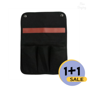 파인바잉 캠핑의자 사이드포켓 팔걸이 수납 컵홀더 2개 세트, 1세트, 1단, 블랙+카키