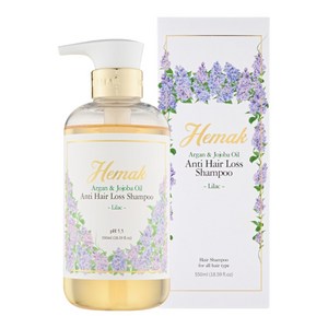 헤막 안티헤어로스 샴푸 라일락 / 손상모발용 탈모샴푸 두피 약산성, 550ml, 1개