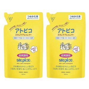 아토피코 스킨 케어 샴푸 리필, 350ml, 2개