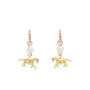 마르니 홀스 펜던트 후프 이어링