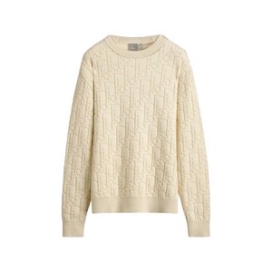 디올 오블리크 패턴 긴소매 스웨터, 베이지계열, L(KR 105)