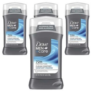 도브 맨 +케어 데오드란트 클린 컴포트, 85g, 4개