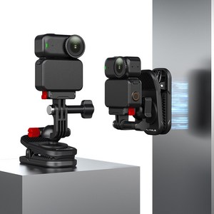 Flymile 백클립 마그네틱 카메라 마운트 - 고프로 DJI OSMO 액션6/5 프로 포켓3 Insta360 X5 OSMO 360/Nano/go ultra호환 범용 백팩 클램프