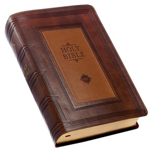 (영문도서) KJV Holy Bible Giant Pint Standad Size Faux Leathe Red Lette Edition - Thumb Index & Rib... Leathe, Chistian At Gifts, English, 9781642728743