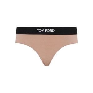 톰포드 레터링 로고 텅 팬티, 베이지계열+블랙계열, Standard M