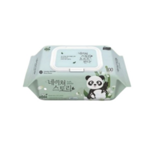 네이쳐스토리 소프트판다 아기물티슈 캡형, 40g, 100매, 10개