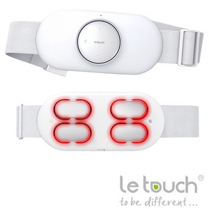 레터치 무선 EMS 허리복부 온열 찜질 저주파 마사지기 슬림벨트 한국어 음성지원 리모컨 탈부착형