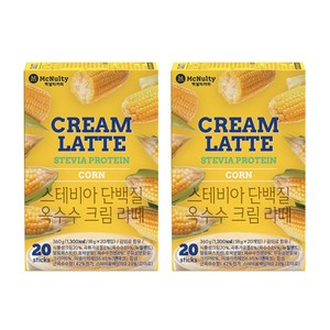맥널티커피 스테비아 단백질 옥수수 크림 라떼