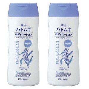 쿠마노 레이하쿠 하또무기 바디 로션 무향료, 250g, 2개