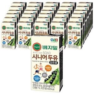 베지밀 5060 시니어 두유 검은콩, 190ml, 48개