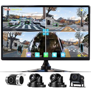 WINANON 4채널 터치 화물차 블랙박스 4K고화질 AI 생체인식 시스템 10.1인치 800만화소 1080P 128G 트럭 차량 풀세트