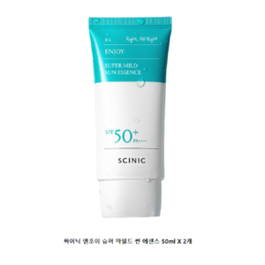 싸이닉 [싸이닉] 엔조이 슈퍼 마일드 썬 에센스 1+1, 50ml, 2개