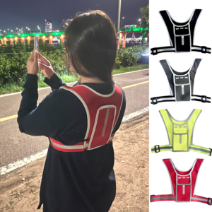 미니무브 야광 트레일 러닝 조끼 벨트 남녀공용, 형광