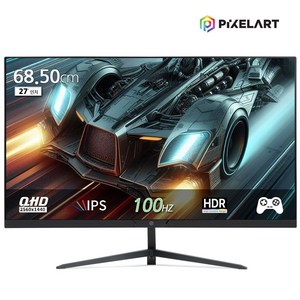 (연말이벤트)픽셀아트 PIXELART PAQ2710F 일반스탠드 100Hz QHD IPS 27형 모니터 무결점