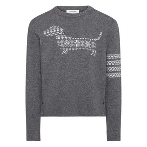 톰 브라운 4 바 스트라이프 디테일 스웨터, 그레이계열, Numeric 2(KR 100)