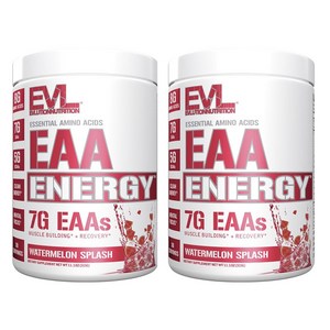 EVLUTIONNUTRITION EAA 에너지 필수아미노산 워터멜론 스플래쉬 맛, 315g, 2개