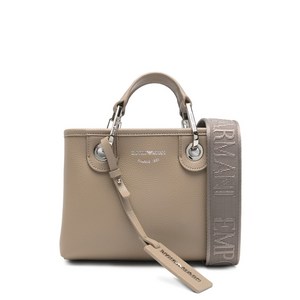 엠포리오아르마니 로고 스트랩 토트 백