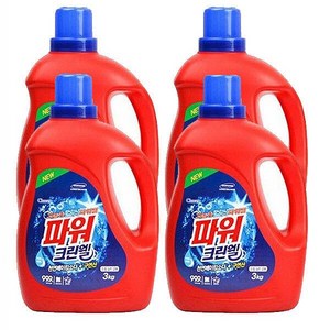 파워크린웰 3L * 4 효소세탁 액체세제, 4개