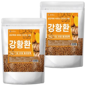 건강중심 인도 강황 환, 2개, 1kg