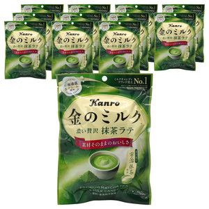 칸로 금 밀크 캔디 녹차 라떼 맛, 61g, 12개