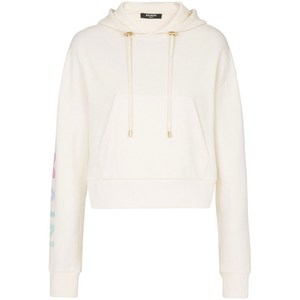 발망 발망 로고 프린트 크롭 후디