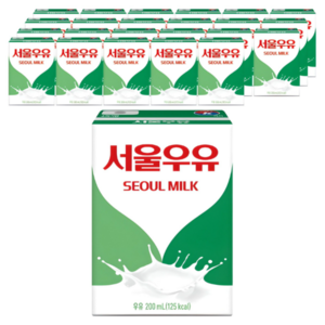 서울우유 멸균 흰우유, 200ml, 48개