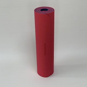 샤만타 요가매트 TPE 두꺼운 안미끄러지는 냄새없는 홈트매트 필라테스매트 운동매트, 버건디, 183x61cmx1..., 1개