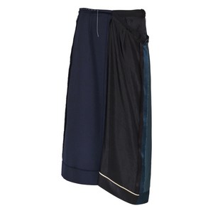 메종 마르지엘라 비대칭 미디 스커트, 블루계열, Italy 40(KR 55)