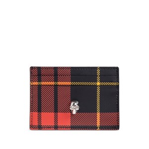 알렉산더맥퀸 타탄 스컬 카드홀더