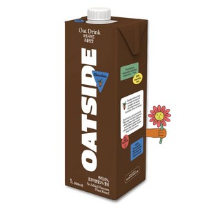 [유통기한7월23일초특가] 오트사이드 식물성 비건 귀리우유 초콜릿맛 1L, 1개