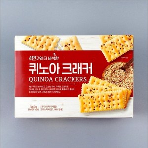 4번구워 더 바삭한 퀴노아 크래커, 340g, 3개