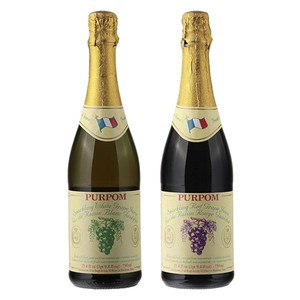 쁘아뽐 스파클링 화이트그레이프 + 레드그레이프 주스