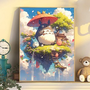 코지하루 DIY 명화그리기 유화 그림 그리기 아크릴화, 지브리G 30x40 (B852), 1개