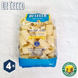 데체코 파케리 파스타, 500g, 4개