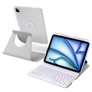 DUNNO 360도 회전 자기 흡착 탈착식 블루투스 아이패드 키보드 케이스