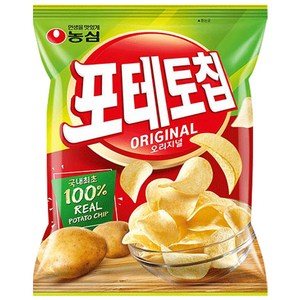 농심 포테토칩 오리지널, 125g, 4개