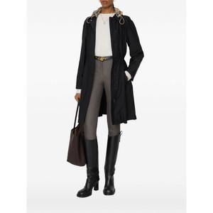 버버리 탈부착식 후드 이퀘스트리안 나이트 파카, 블랙계열, Mid standard S(KR 55)