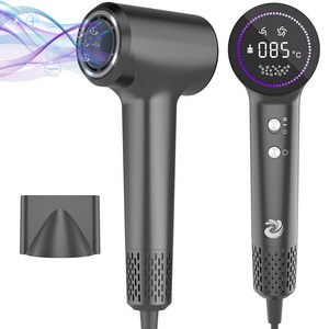 MORECOO 고속드라이기 1500W 온도제어드라이기 저소음드라이기 플라즈마 기술드라이기 액정디스플레이 가정용드라이기