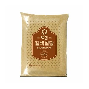 백설 갈색설탕, 3kg, 1개