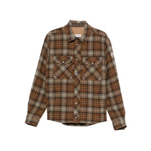 몽클레르 체크 포켓 셔츠, 브라운계열, Standard M(KR 96-180)
