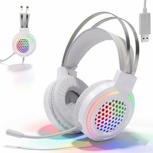 메이브 초경량 게이밍 헤드셋 USB 마이크 LED
