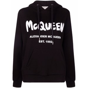 알렉산더맥퀸 알렉산더 맥퀸 로고 프린트 후디, 블랙계열, Italy 40(KR 55)