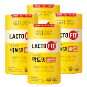 종근당건강 락토핏 생유산균 골드 프로바이오틱스 분말 스틱, 100g, 4개