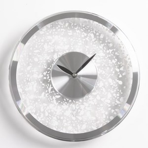 디클로 카멜리아 명품 무소음 무타공 벽시계, 화이트