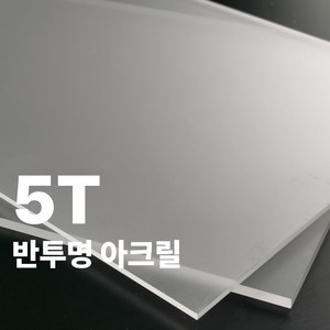 니즈앤니즈 아크릴판 재단 5T 반투명 20cm, 1개, 20 x 30cm 반투명5t