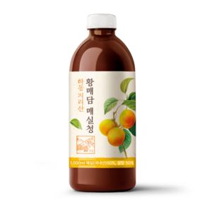 황매실청 하동 지리산 황매담 숙성 발효액 3년숙성, 1L, 1개